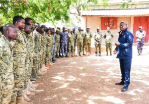 Faure Gnassingbé lors de l'opération Koundjoaré au nord du Togo