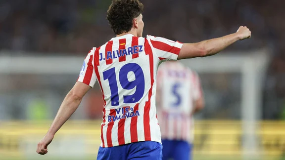 Julian Alvarez en action avec l'Atlético de Madrid