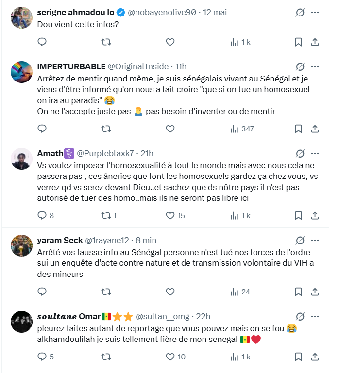 Banderole lors d'une manifestation pour les droits LGBTQ+ au Sénégal