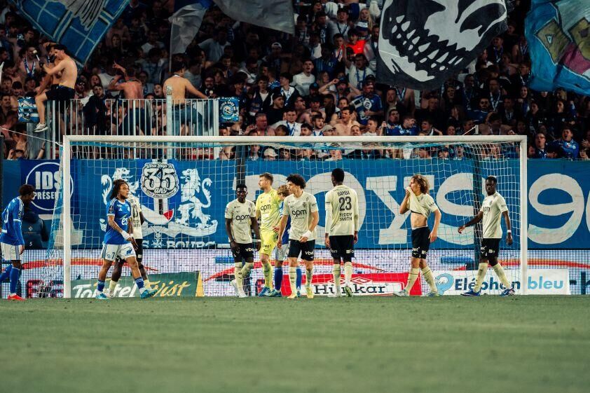 L'équipe de Monaco avant le match
