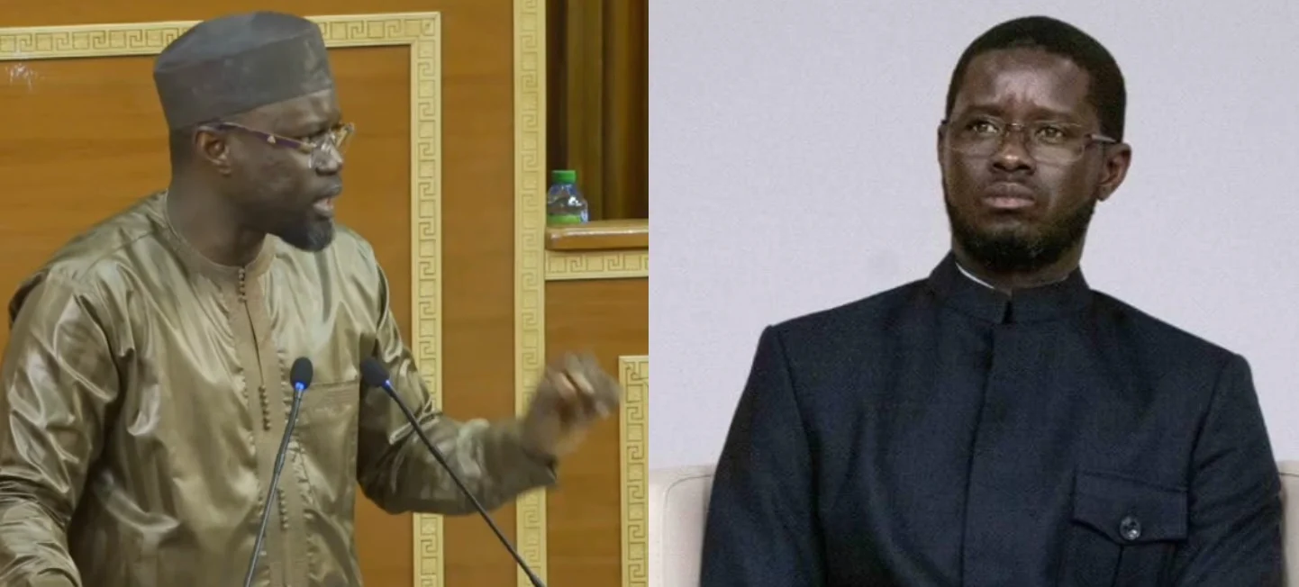 Ousmane Sonko et Bassirou Diomaye Faye en discussion