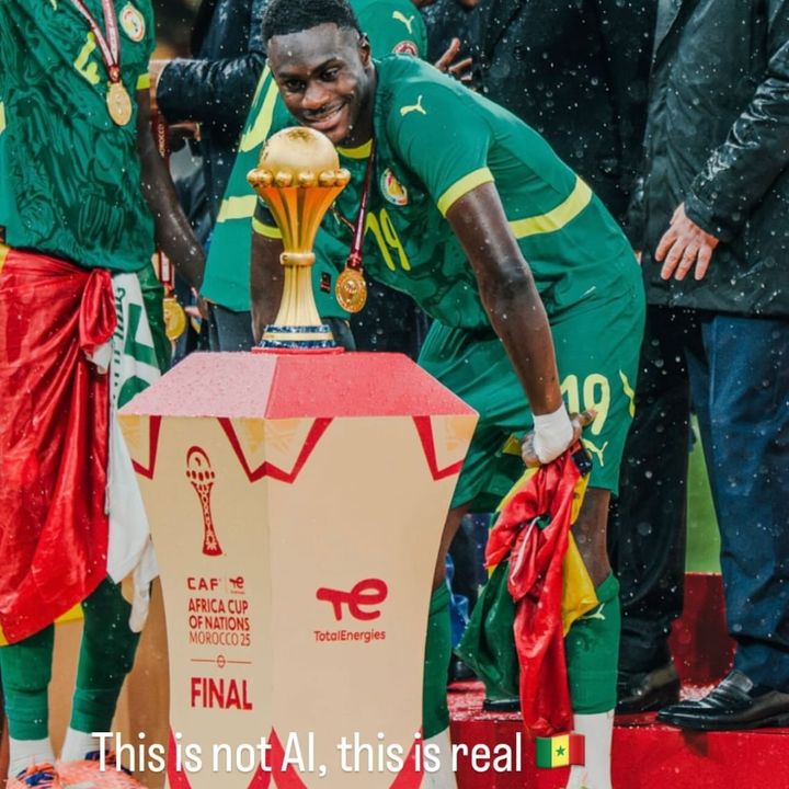 Story de Moussa Niakhaté après l'annonce de la CAF d'annuler le sacre du Sénégal à la CAN 2025.
