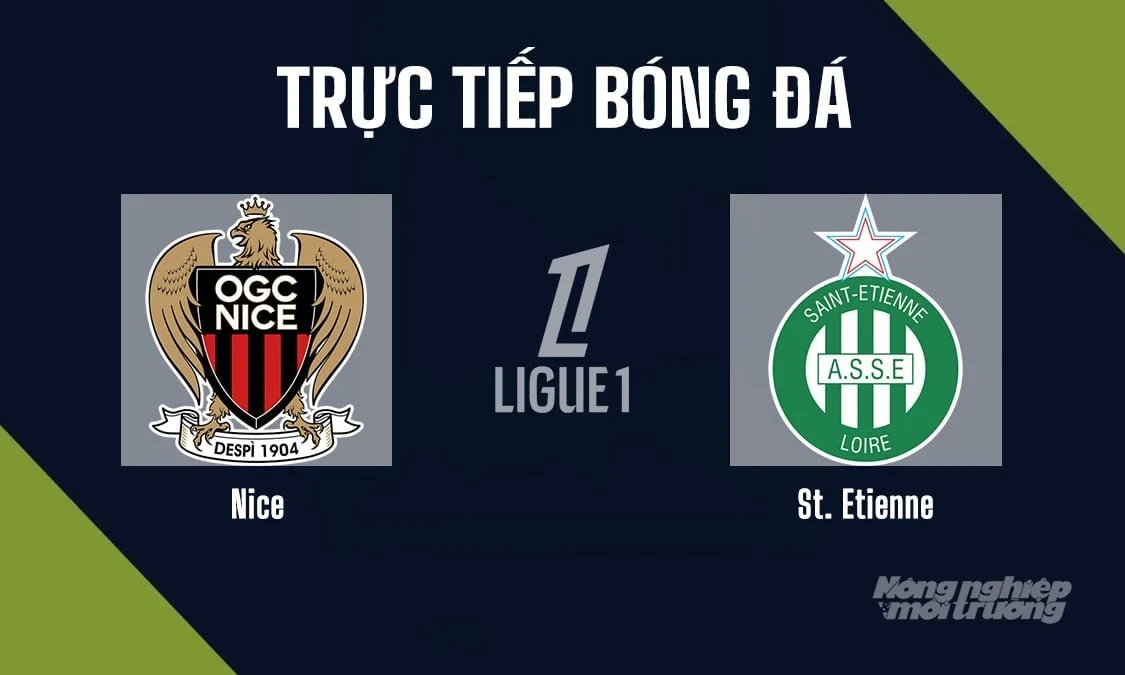 Diffusion en direct du match de Ligue 1 entre Nice et saint-Étienne le 30 mai 2026