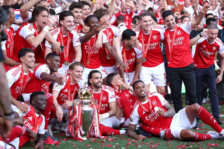 Arsenal célèbre son titre de champion d'Angleterre en 2026