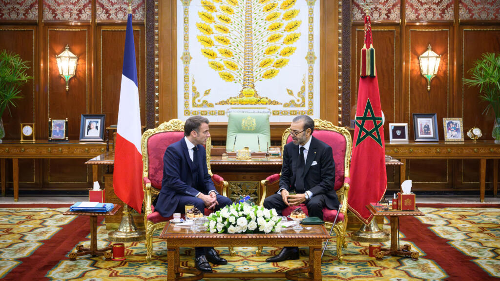 Rencontre entre le président français et le roi marocain Mohammed VI à Rabat