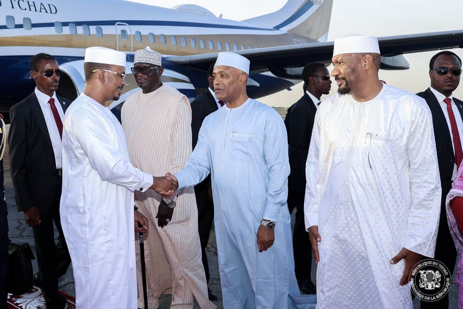 Accueil du président tchadien à N'Djaména