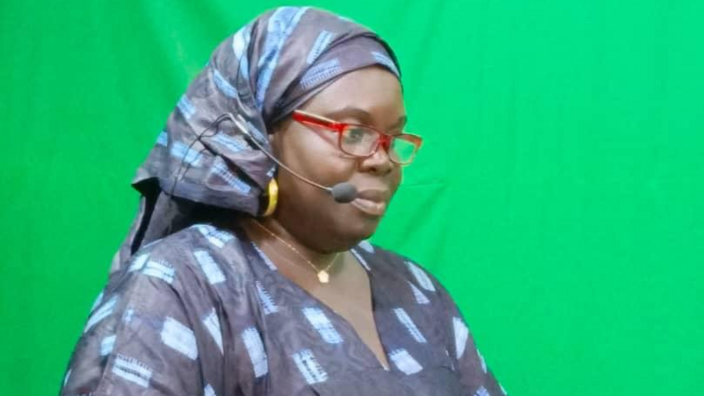 Mariama Sonko, présidente du mouvement Nous sommes la solution, lors d'un événement au Togo en juillet 2026