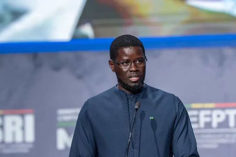 Le Président sénégalais, Bassirou Diomaye Faye, lors de son discours sur la création des Patriotes républicains.