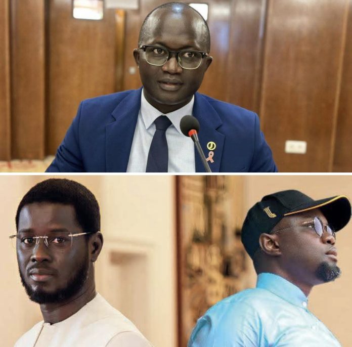 Yankhoba Diémé lors d'un entretien politique
