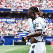 Jérémy Doku lors d’un match de football