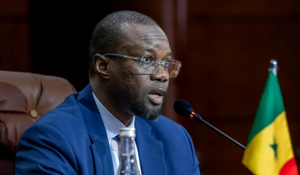 Ousmane Sonko lors d'une séance parlementaire Ousmane Sonko en commission
