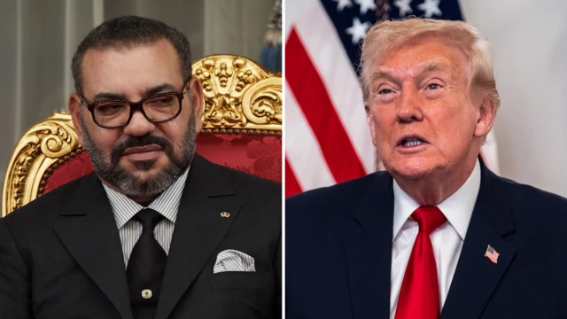 Rencontre entre le roi Mohammed VI et le président américain Donald Trump.
