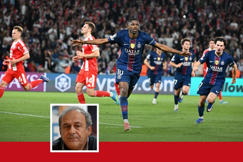 Michel Platini lors d'un entretien