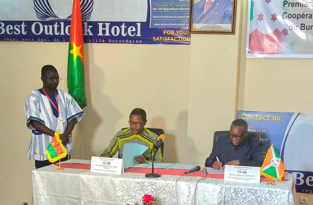 Signature des accords de coopération entre le Burkina Faso et le Burundi