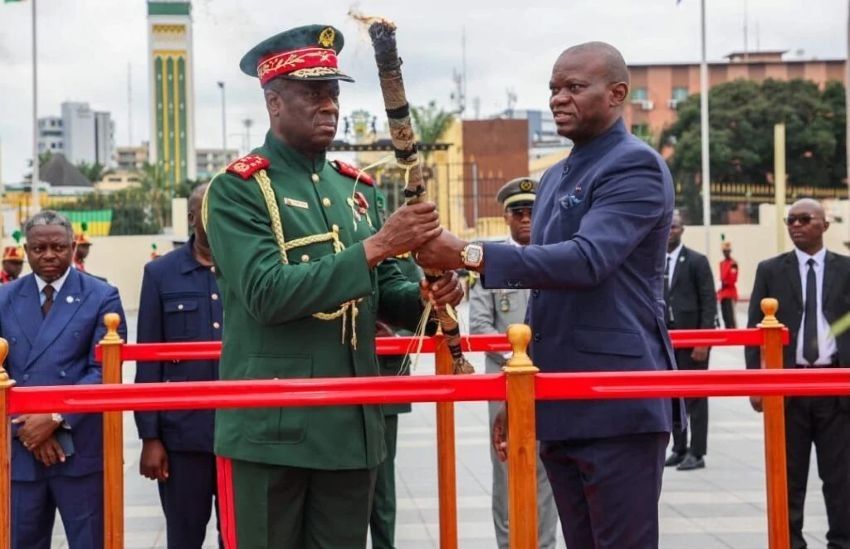 Cérémonie officielle au Gabon en présence du dirigeant bissau-guinéen