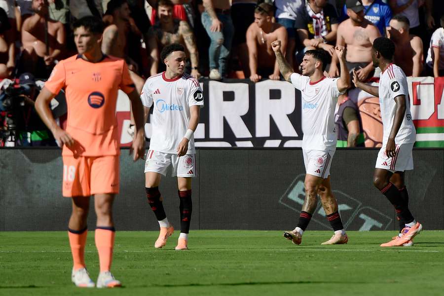Isaac Romero célèbre son but lors de la victoire du FC Séville contre le FC Barcelone (4-1) en octobre 2025 au Ramón Sánchez-Pizjuán Isaac Romero célèbre son but lors de la victoire du FC Séville contre le FC Barcelone (4-1) en octobre 2025 au Ramón Sánchez-Pizjuán