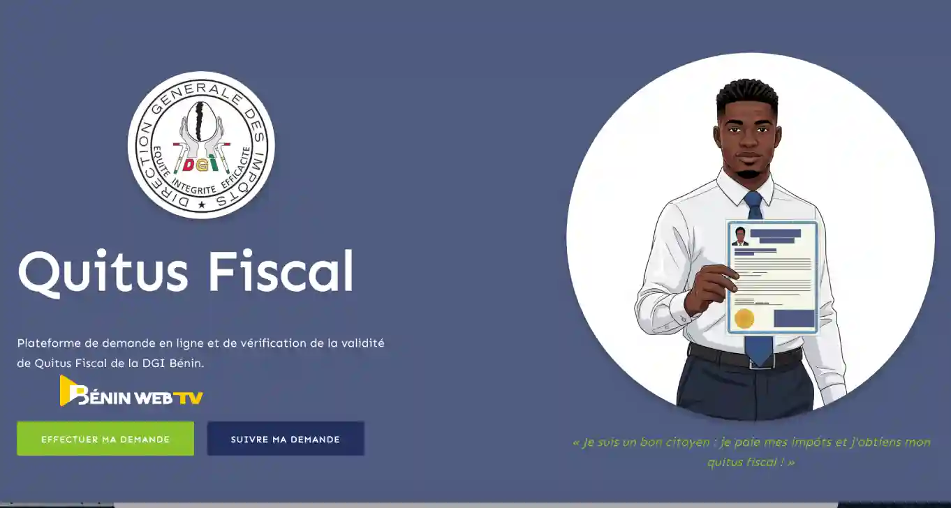 Plateforme de services fiscaux en ligne au Bénin